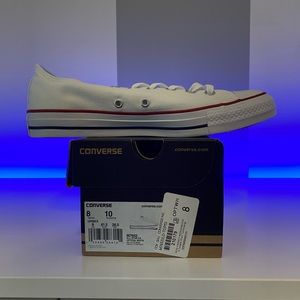 White Converse, never worn